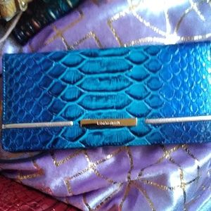 Blue ateague wallet